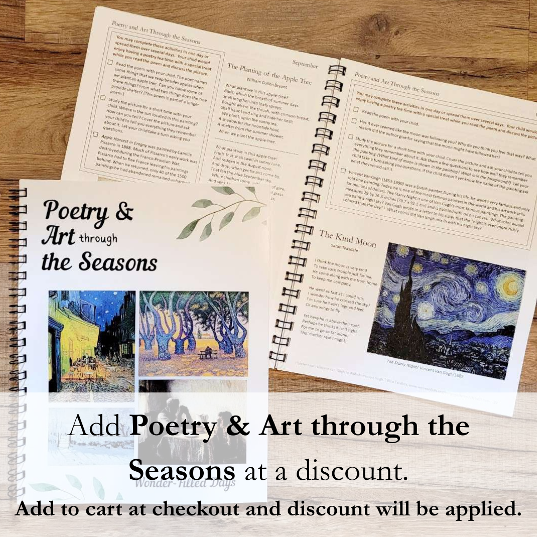 Add Poetry & Art through the Seasons at checkout for discount.