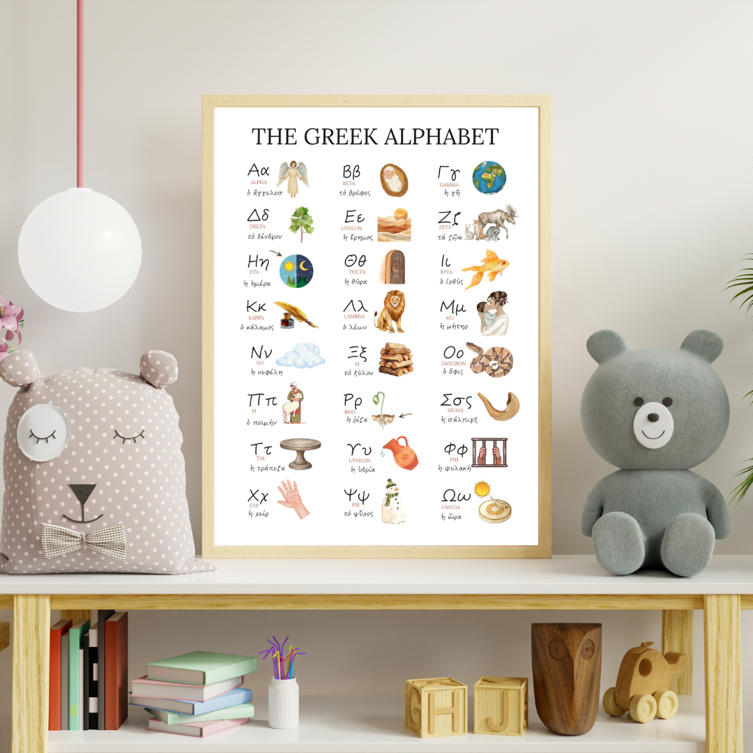 Koine Biblical Greek Alphabet Poster (Digital) - Image 2
